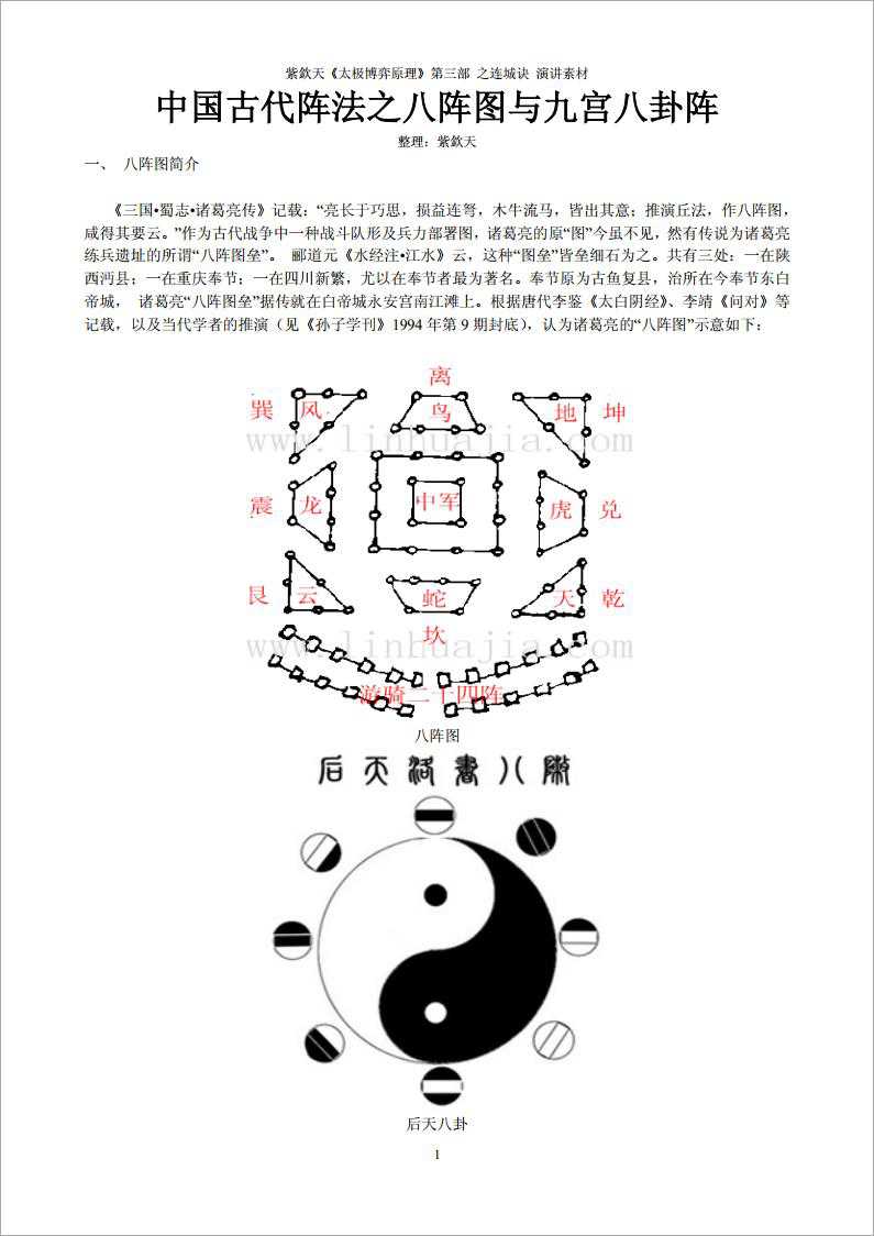 Purple Qintian – Ancient Chinese Formations of the Eight Formations and the Nine Palace Bagua Formation (17 pages).pdf