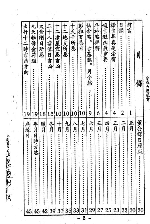 Synthetic Long Calendar