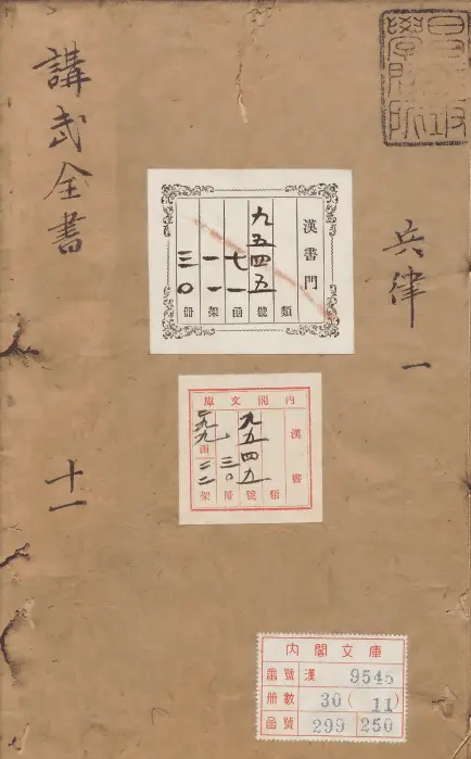 Twenty-eight volumes of the ancient military art book “Jiangwu Quanshu Binglu Volume”