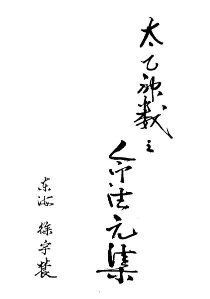 Xu Yunong’s “Taiyi Shenshu Zhiming Fayuan Collection” page 315