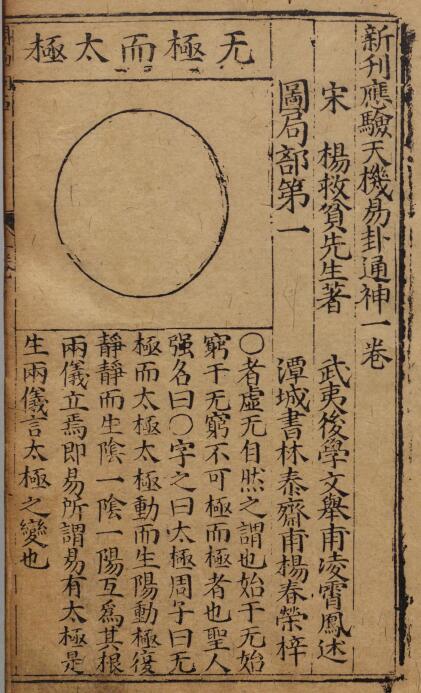 Shu Zang Ancient Book “The New Issue Fulfills the Secret of Heaven, Yi Gua and Tongshen”