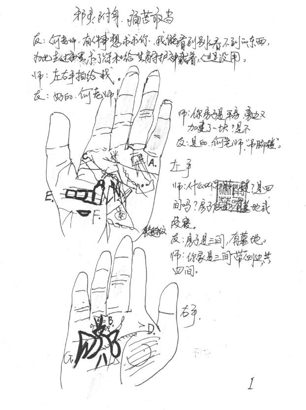 He Daowang’s “Practical Cases of Physiognomy, Jade Hands Touching the Universe” Handwritten Edition