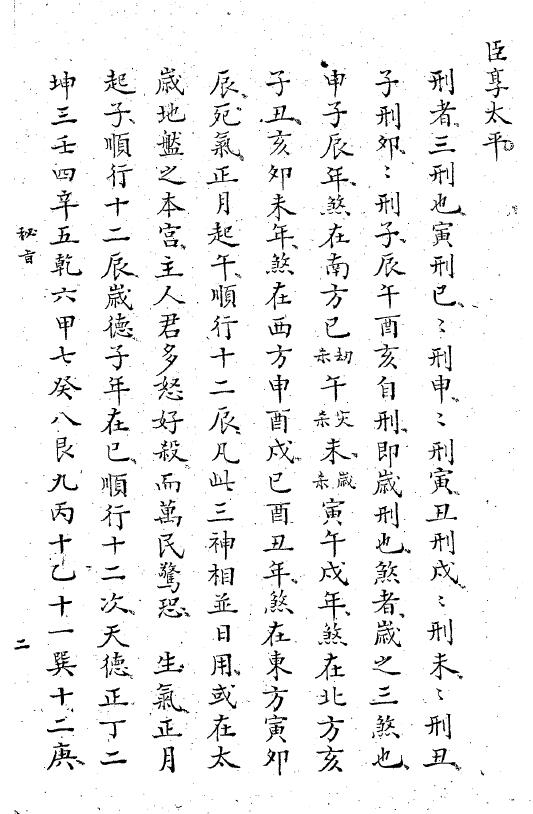 Ancient Version of Miao Gongda’s “Liu Ren Mi Zhi”