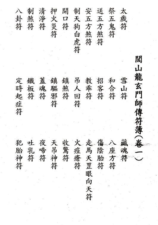 Dao Dharma Talisman “Lushan Longxuanmen Master Biography Talisman Book” Ten Volumes Page 616